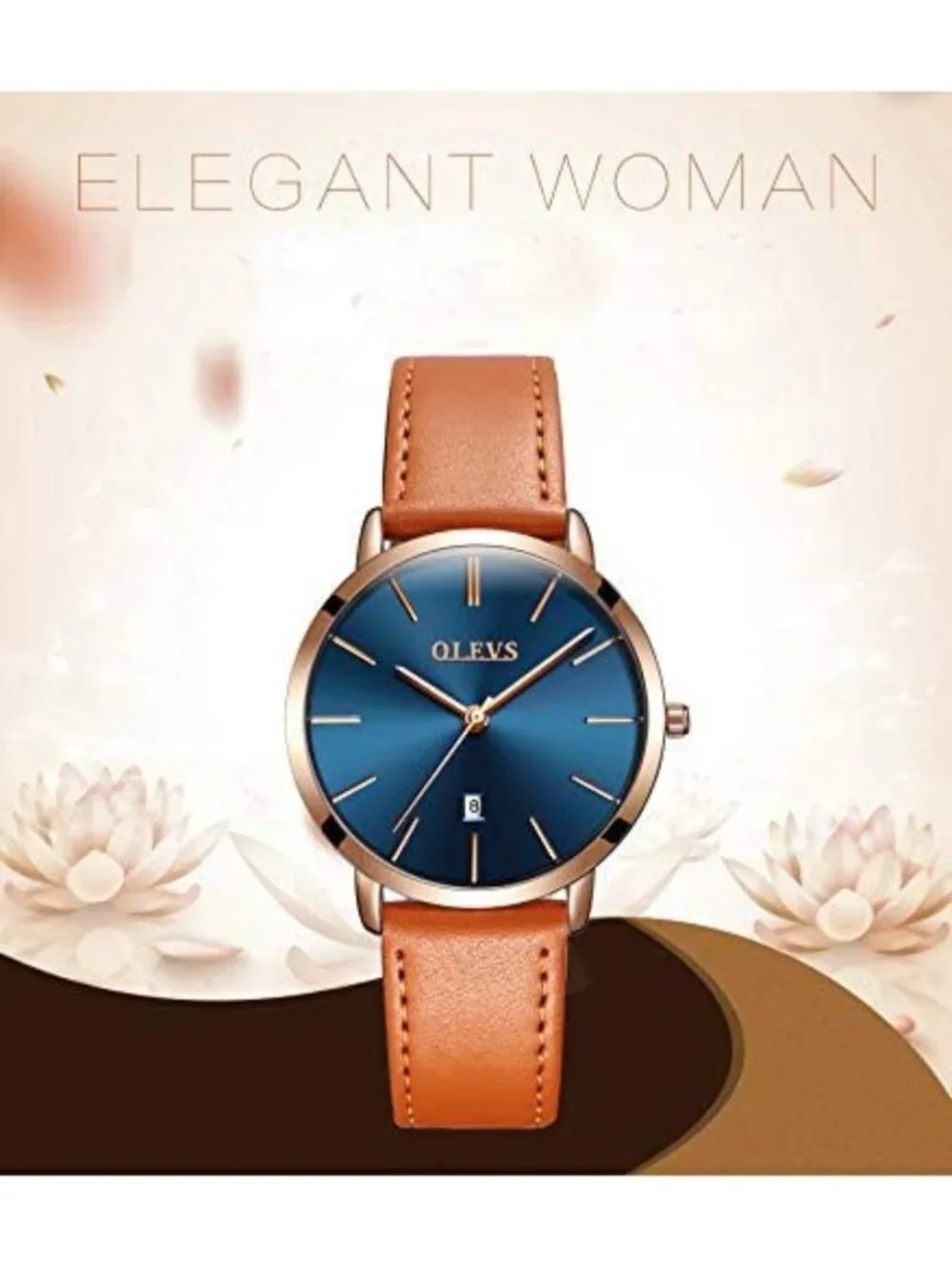 Minimalist White Leather Women's Watch - Waterproof Ultra Thin Analog Dress